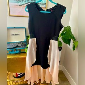 Material Girl little black dress size L like new